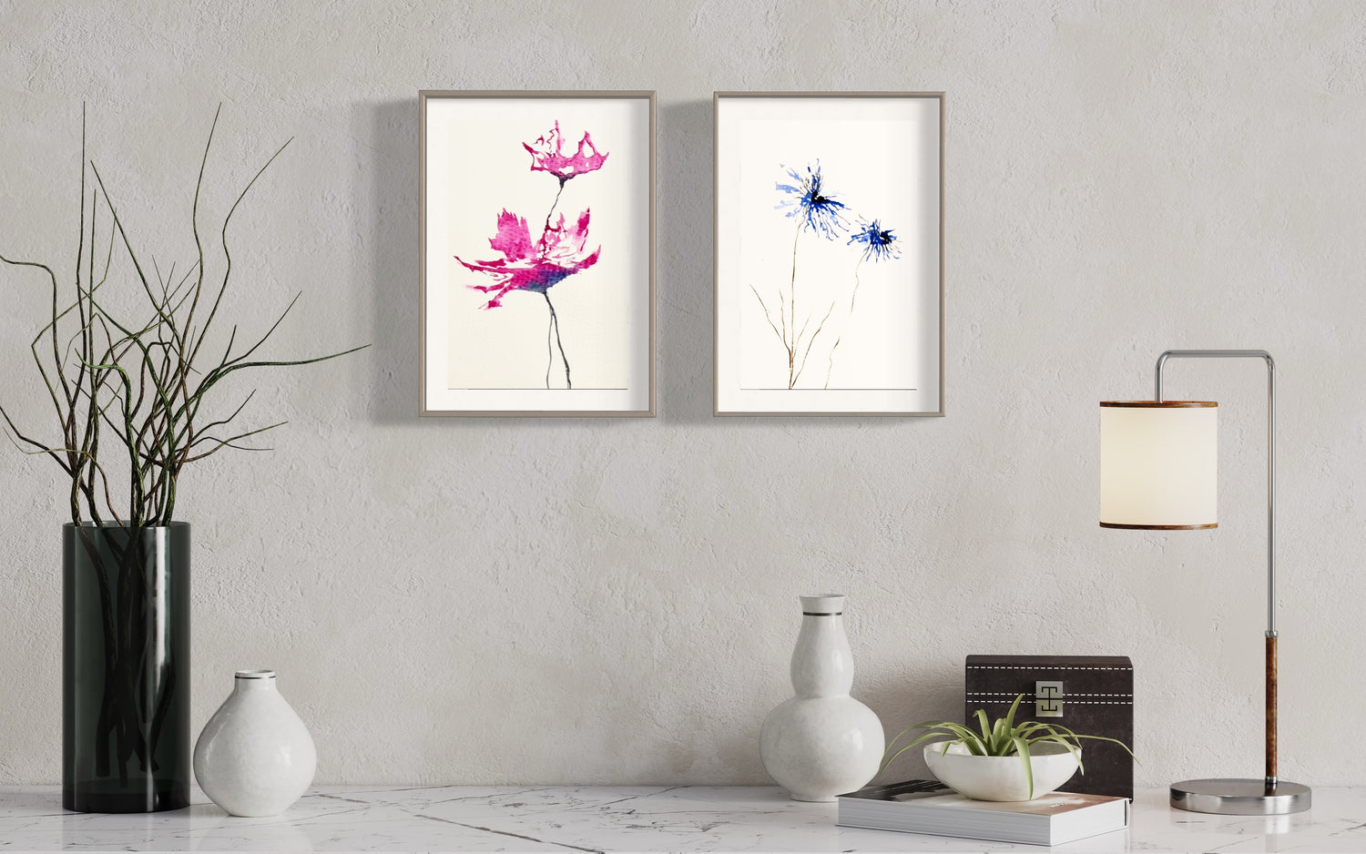 Modern Floral Watercolor