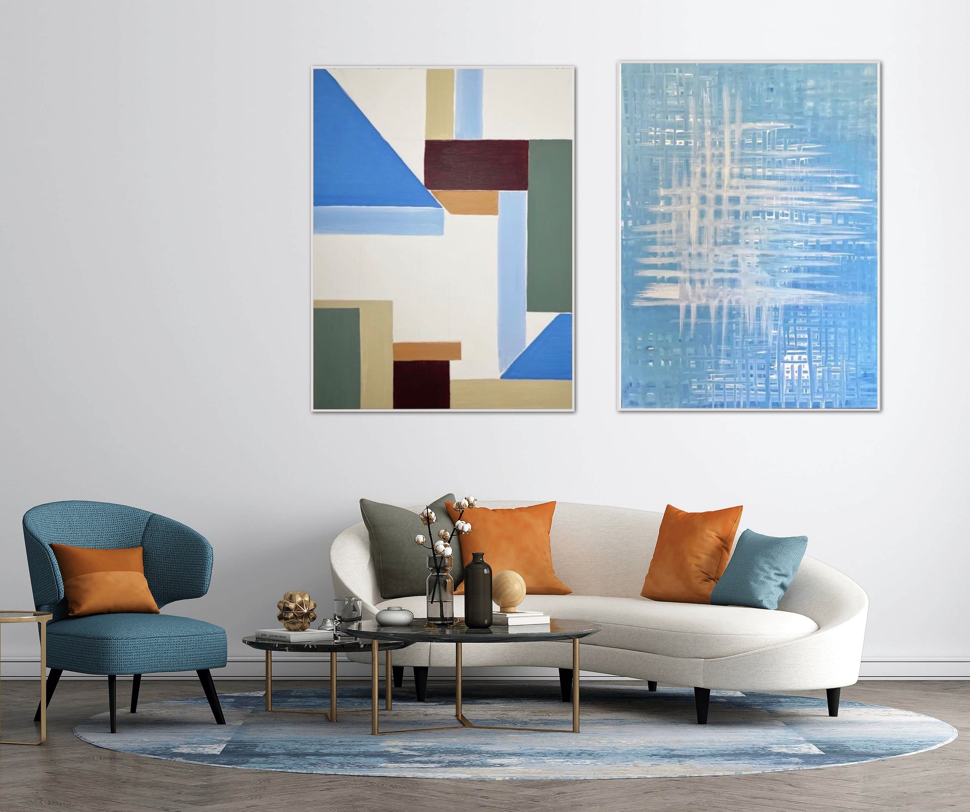 Blue Linen - Galiano Art Gallery